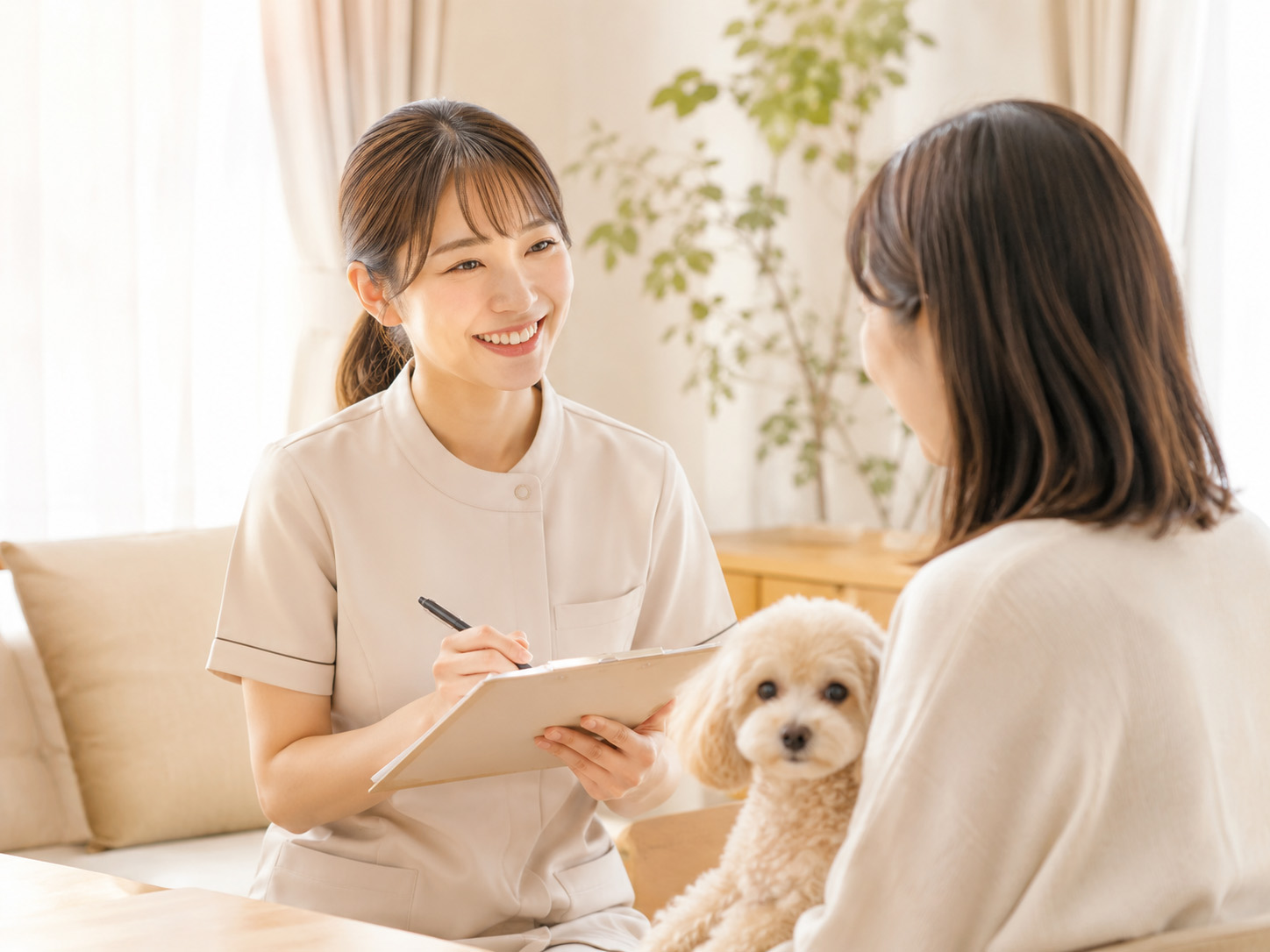 地域の相談先として対応するスタッフ